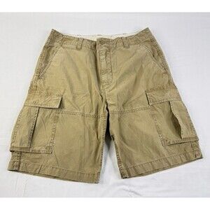 Vintage NWT Polo Rugby Ralph Lauren Officer Cargo Shorts Sand Tan